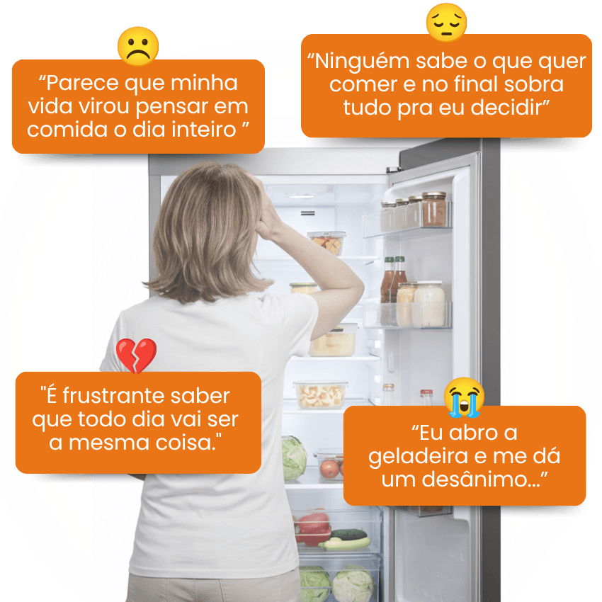 Todo dia é a mesma coisa: o que fazer para comer